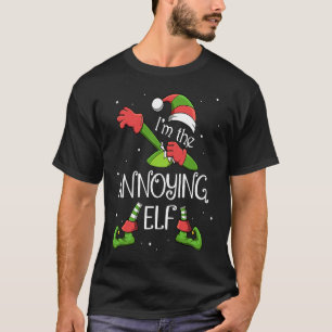 Ik ben de vervelende elf die sinterklaas dabbelt v t-shirt