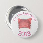 "Ik ben de Verzetsstrijder" Pussy Pet Button (Voorkant /achterkant)