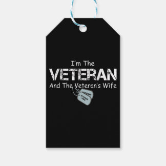 Ik ben de Veteraan en de vrouw veteranen van de Ve Cadeaulabel