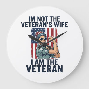 Ik Ben de Veterane Patriottische Vrouwelijke Veter Grote Klok
