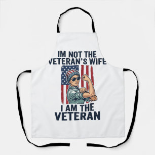 Ik Ben de Veterane Patriottische Vrouwelijke Veter Schort