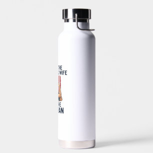 Ik Ben de Veterane Patriottische Vrouwelijke Veter Waterfles