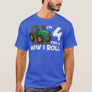 Ik ben de vierde: hoe ik Boerderij tractor boer-fa T-shirt