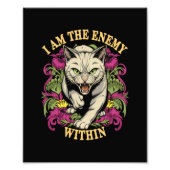 Ik ben de vijand binnen Harris Walz 2024 Foto Afdruk (Voorkant)