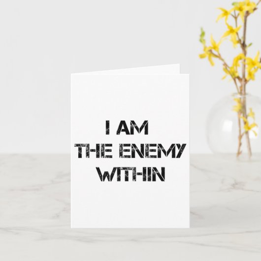 Ik ben de vijand binnen Kamala Harris Donald Trump Kaart (Gele Bloem)