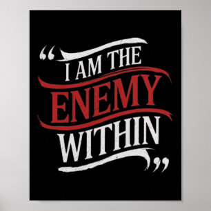 Ik ben de vijand binnen Kamala Harris vs Trump 202 Poster