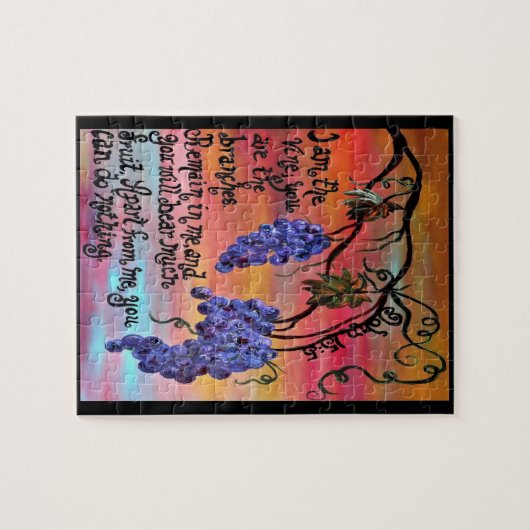 Ik ben de Vine John 15 5 Legpuzzel (Horizontaal)