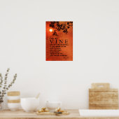 Ik ben de VINE (John 15:5) Poster (Keuken)