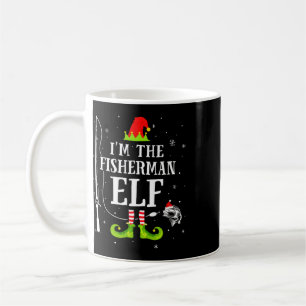 Ik ben de visser elf bijpassende grappige vissen C Koffiemok
