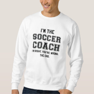 Ik ben de Voetbal coach Trui