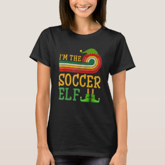 Ik ben de Voetbal Elf Matching Groep Kerstfeest  T-shirt