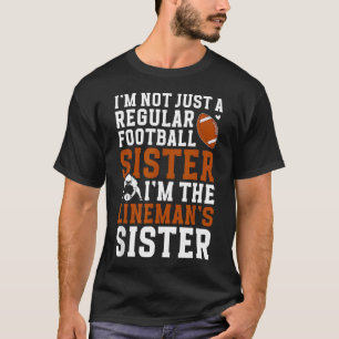 IK Ben De Voetbal Lineman Zus Voetbal Lijn T-shirt