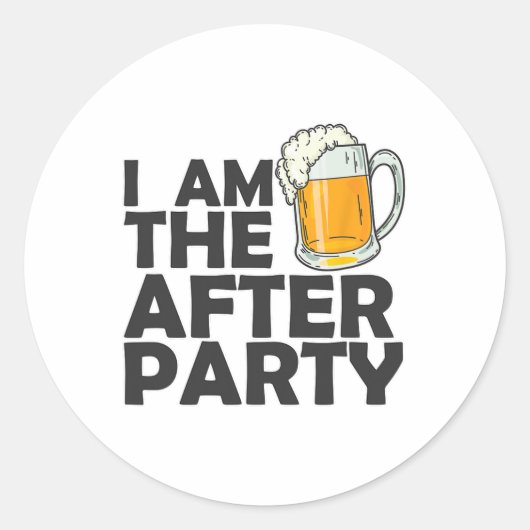 Ik ben de volgende partij ronde sticker (Voorkant)