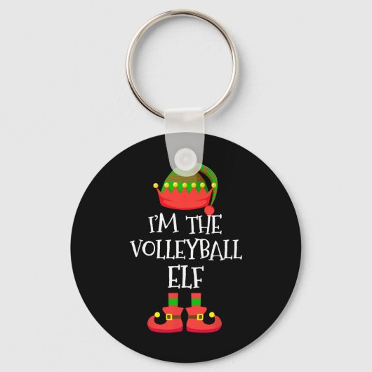 Ik ben de volleybal elf kerstvakantie elf squad sleutelhanger (Voorkant)