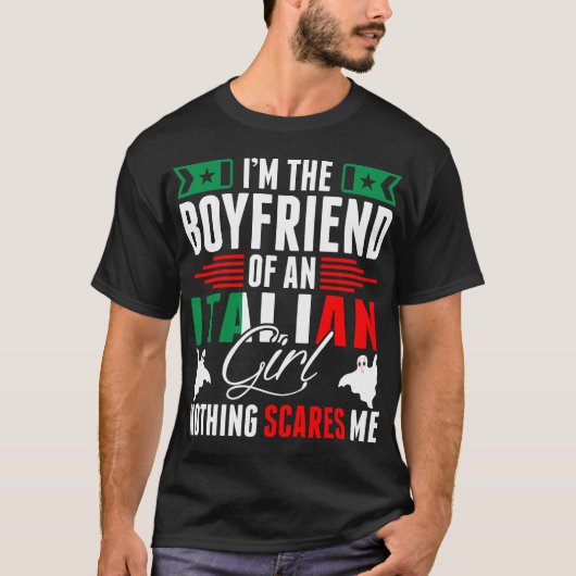 Ik ben de vriend van een Italiaans meisje shirt (Voorkant)