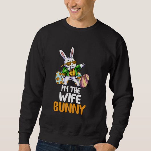 Ik ben de vrouw Bunny bijpassende familie Pasen Lo Trui (Voorkant)