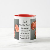 Ik ben de vrouw van een spreekwoord. mok (Midden)