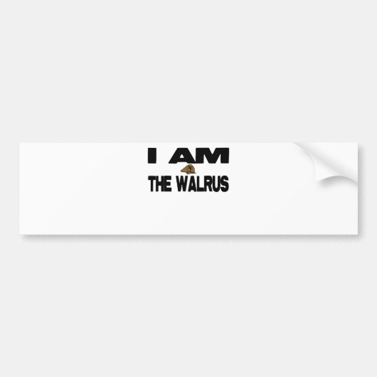 Ik ben de Walrus Bumpersticker (Voorkant)
