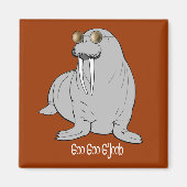 Ik ben de Walrus Magneet (Voorkant)