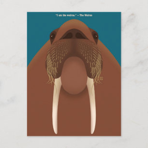 Ik ben de Walrus Postkaarten Feestdagenkaart
