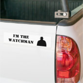 Ik ben de Watchman Bumpersticker (Op Truck)