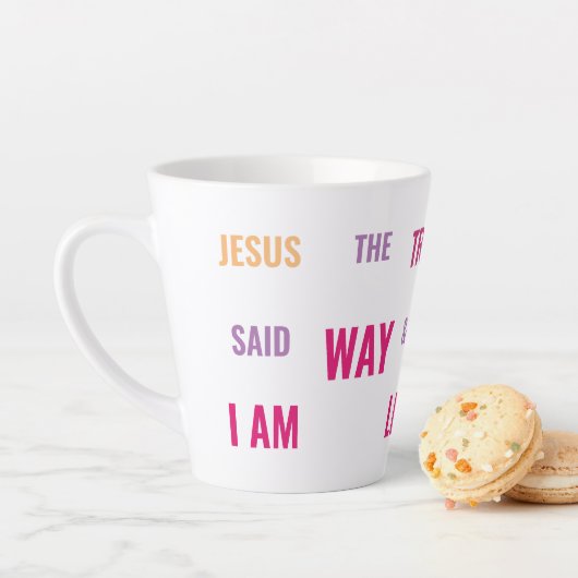 Ik ben de Way Latte Mok in felle kleuren (In situ)