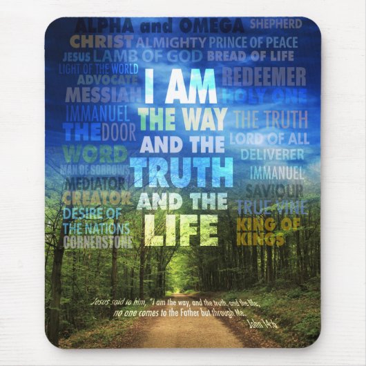 Ik ben de weg, de waarheid en het leven - John 14: Muismat (Voorkant)