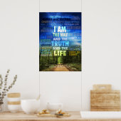 Ik ben de weg, de waarheid en het leven - John 14: Poster (Keuken)