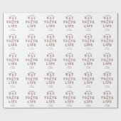 Ik ben de Weg de Waarheid en het Leven Typografie Cadeaupapier (Vlak)