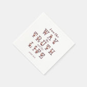 Ik ben de Weg de Waarheid en het Leven Typografie Servet (Hoek)