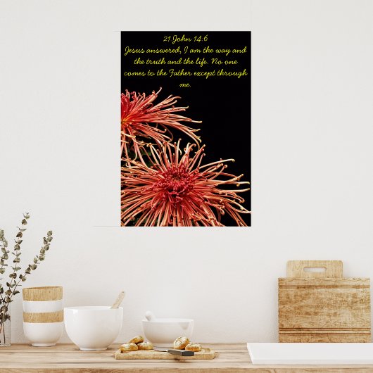 Ik ben de weg en de waarheid poster (Keuken)