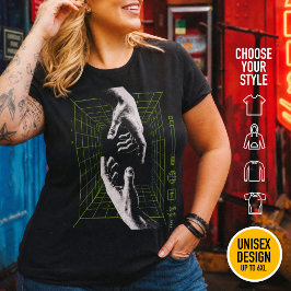 Ik ben de Weg Johannes 14:6 Grid Christelijke Cybe Grote Maat T-shirt