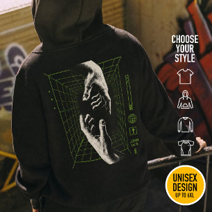 Ik ben de Weg Johannes 14:6 Raster Christelijke Cy Hoodie