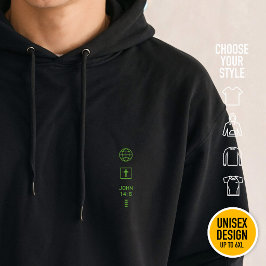 Ik ben de Weg Johannes 14:6 Raster Christelijke Cy Hoodie
