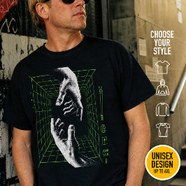 Ik ben de Weg Johannes 14:6 Raster Christelijke Cy T-shirt