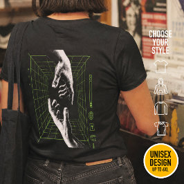 Ik ben de Weg Johannes 14:6 Raster Christelijke Cy T-shirt