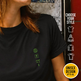 Ik ben de Weg Johannes 14:6 Raster Christelijke Cy T-shirt