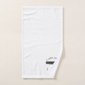 Ik ben de wet met een pistool bad handdoek (Handdoek)