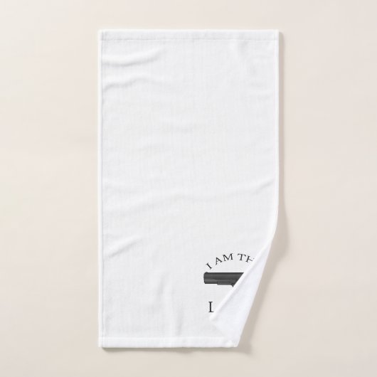 Ik ben de wet met een pistool bad handdoek (Handdoek)