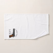 Ik ben de wet met een pistool bad handdoek (Handdoek)