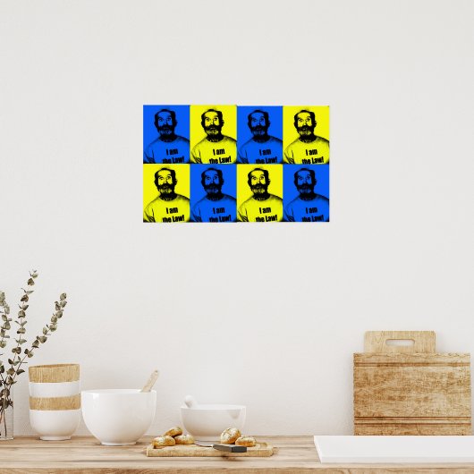 IK BEN DE WET! POSTER (Keuken)