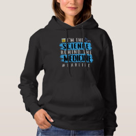 IK BEN DE WETENSCHAP ACHTER HET GENEESMIDDEL #LABL HOODIE