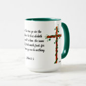 Ik ben de wijn - 15 oz Mok (Voorkant rechts)