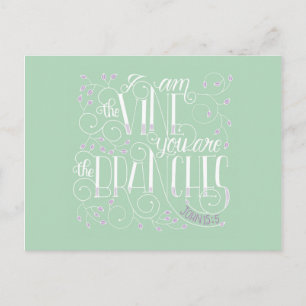 Ik ben de wijn. Jij bent de bijkantoren. Briefkaart