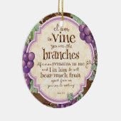 Ik ben de wijnscriptversie keramisch ornament (Rechts)