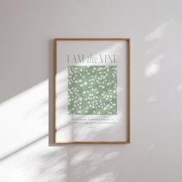Ik ben de Wijnstok Christelijk Poster Johannes 15: