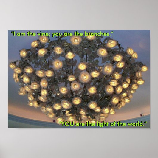 "Ik ben de wijnstok, jij bent de takken"... Poster (Voorkant)