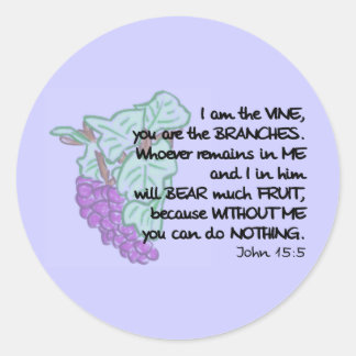 Ik ben de wijnstok, jij bent de takken Stickers