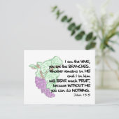 Ik ben de wijnstok, jij bent de vertakkingen briefkaart (Staand voorkant)