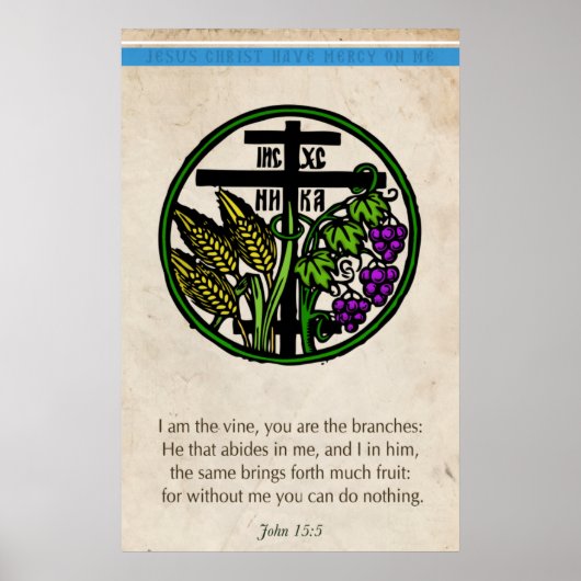 Ik ben de wijnstok poster (Voorkant)